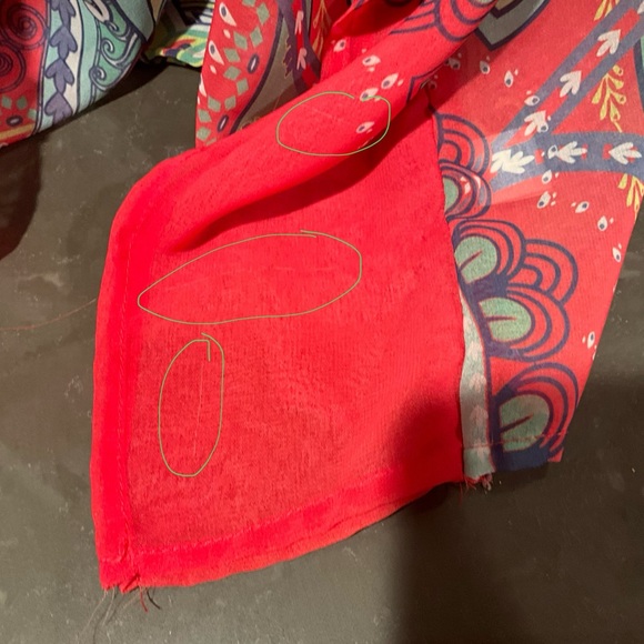 RARE Green Dragon Caftan Style Tunic Top - Picture 10 of 13